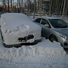 Автолюбители Нижневартовска вновь не освободили проезжую часть для уборки снега