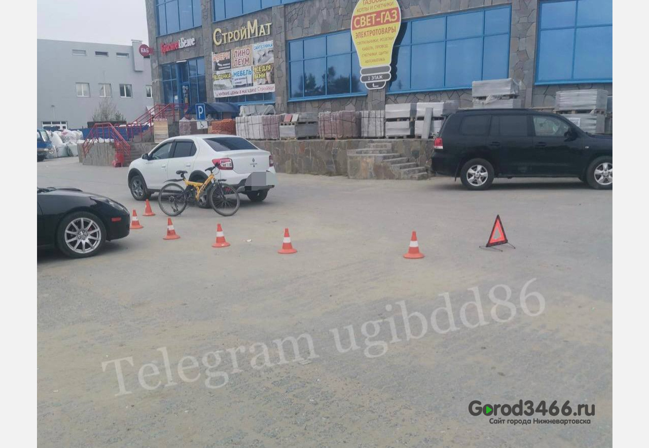 В Югре произошло первое ДТП с велосипедистом в этом году