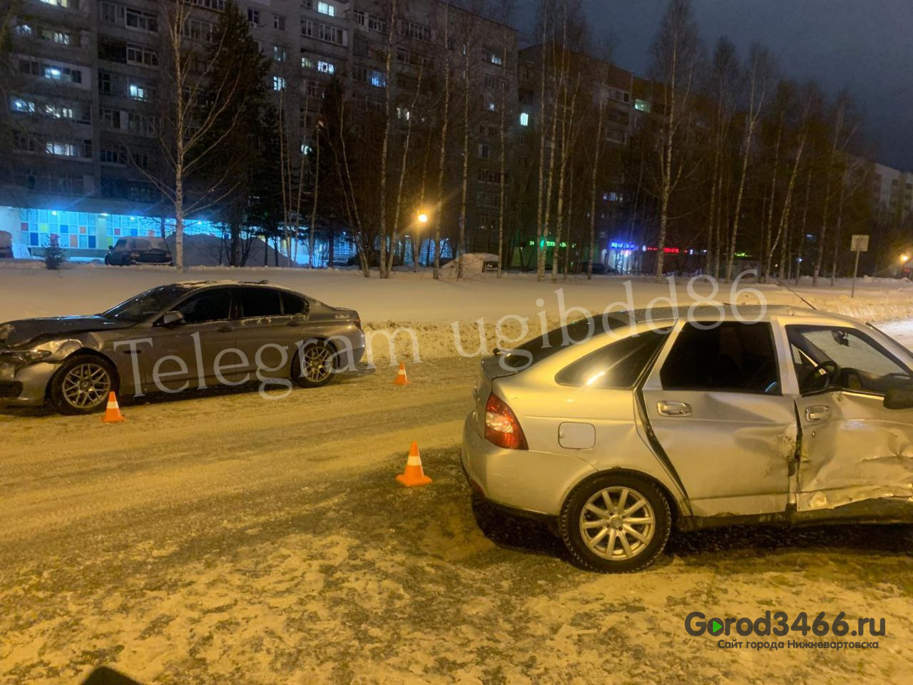 В Нижневартовске произошло ДТП с пострадавшим