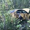 В Нижневартовске пьяный водитель такси улетел в кювет со своей спутницей