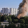 В центре Нижневартовска горел расселенный дом