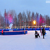 Новогодний городок на площади Нефтяников торжественно открыли