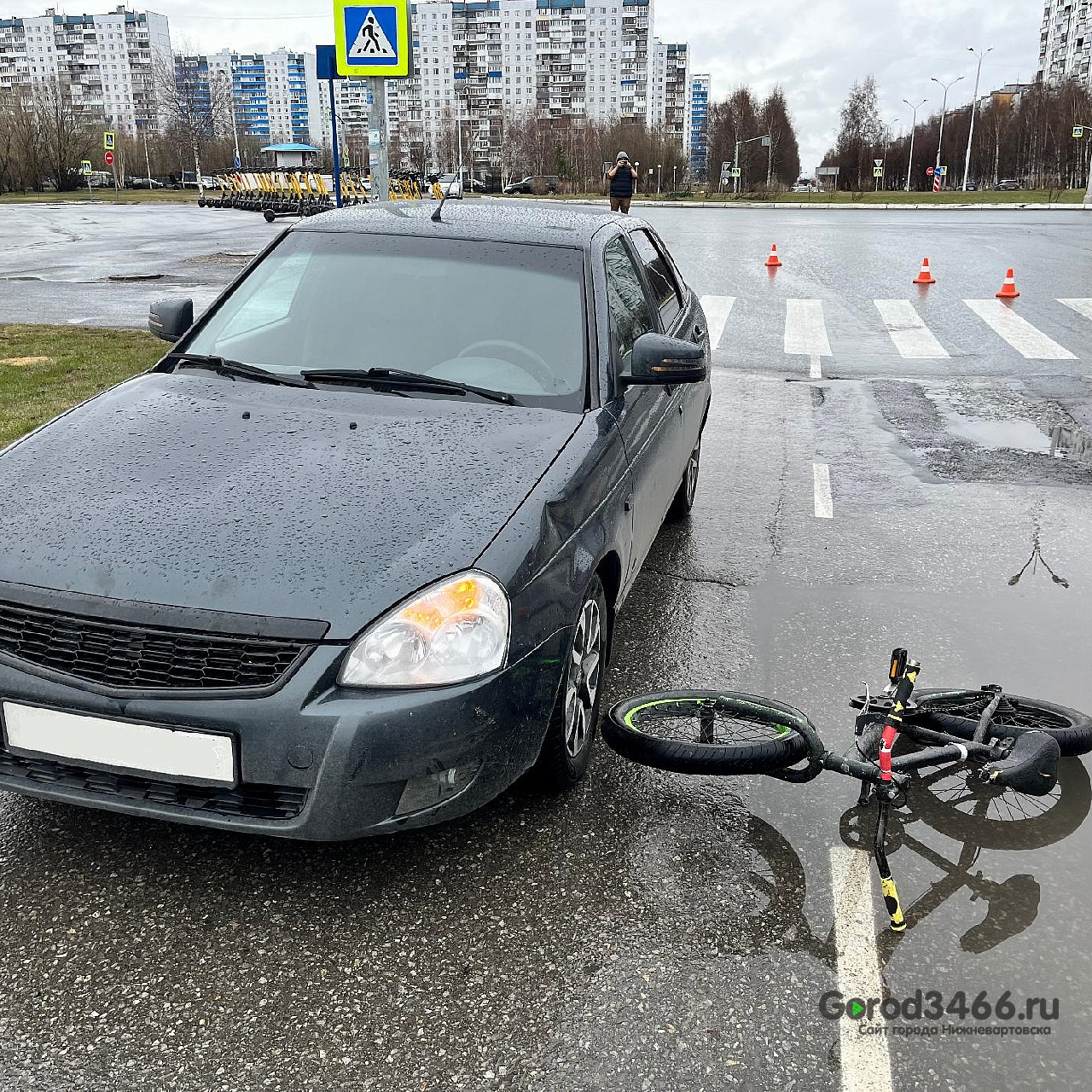 В Нижневартовске сбили ребенка на велосипеде