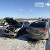 В Сургутском районе при столкновении 5 автомобилей пострадали 2 человека