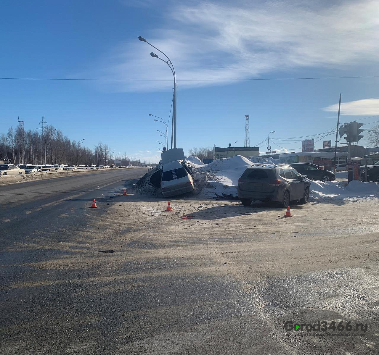 В Нижневартовске произошло ДТП с тремя пострадавшими